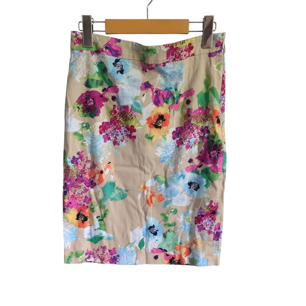 Akira‎ Chicago Tropical Floral Print Pencil Skirt Size Medium